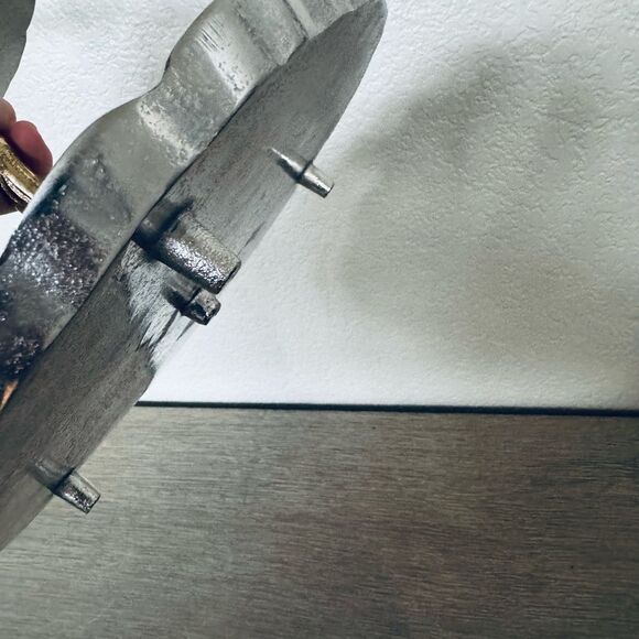 Metal Silver Gold Bird Branch Tiered Tray Centerpiece Serveware Decor - Picture 5 of 6